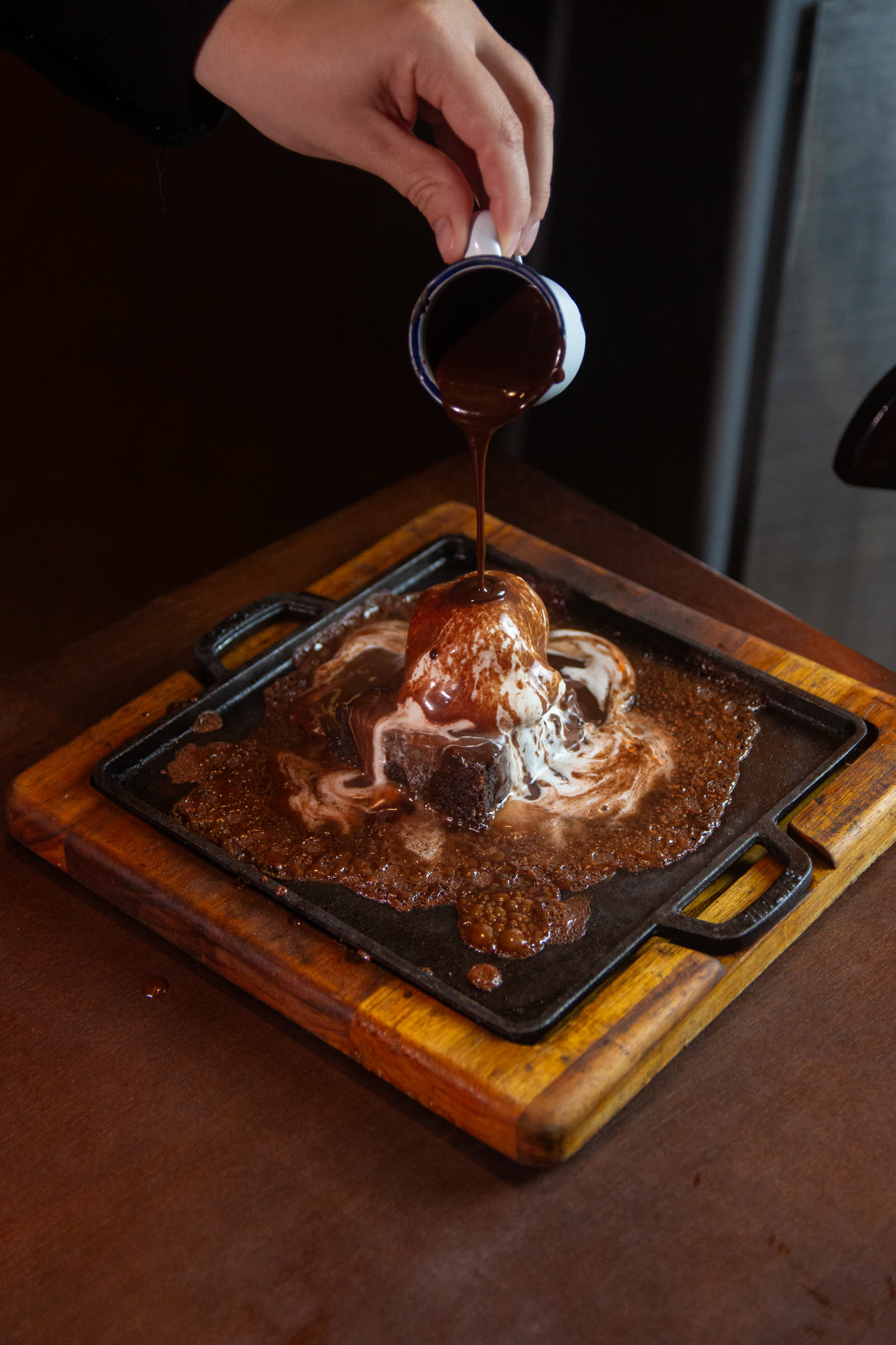 Brownie vulcânico