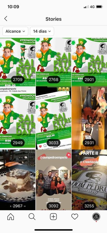 Os stories da ação passaram de 2,7 mil visualizações cada.