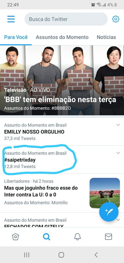 #saipetrixday nos Assuntos do Momento do Brasil: quase 13 mil tweets.